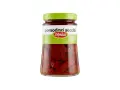 Glas mit leuchtend roten, eingelegten pomodori secchi von D'Amico. Ein Maxi-Format für Liebhaber des intensiven Geschmacks.