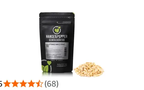 Hanse & Pepper Pinienkerne: wo kommen pinienkerne her? Aus dem Mittelmeerraum, von Pinienbäumen. Hier als Gewürz verpackt.
