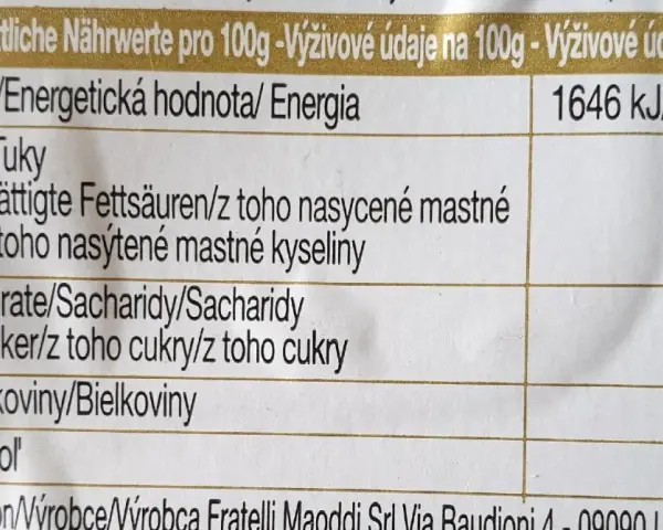 Nährwertangaben für Pecorino: 33g Fett, 25g Eiweiß, 0g Zucker. Ein gesunder Genuss!